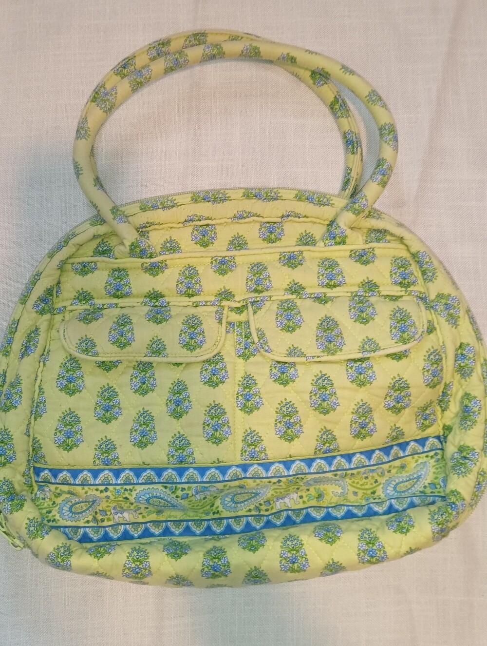 Vera Bradley "Little Betsy" Satchel Bag Retired 2006 Citrus Pattern